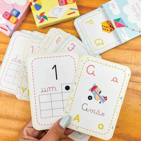 Arquivo Digital Cards com Caixa Alfabeto & Números