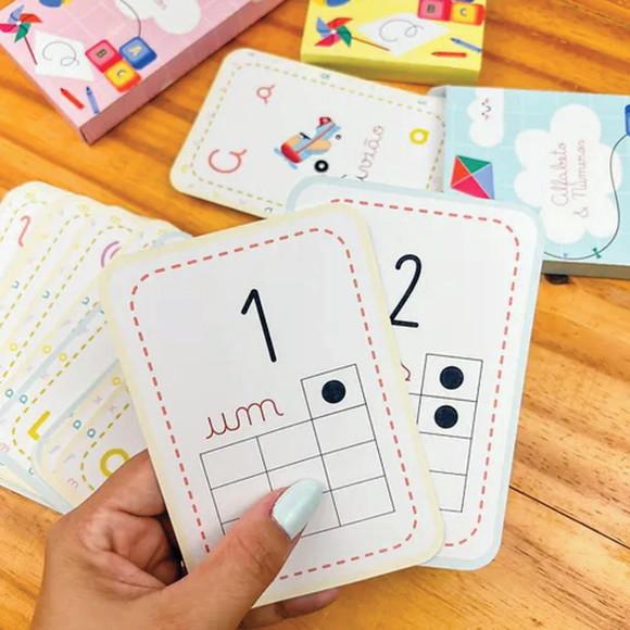 Arquivo Digital Cards com Caixa Alfabeto & Números