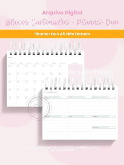 Arquivo Digital Coleção Blocos Cartonados + Planner Duo 2026