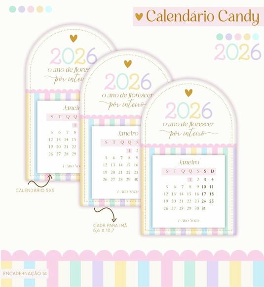 Arquivo Digital Coleção Calendários Candy 2026