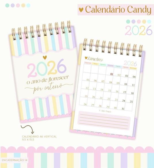 Arquivo Digital Coleção Calendários Candy 2026
