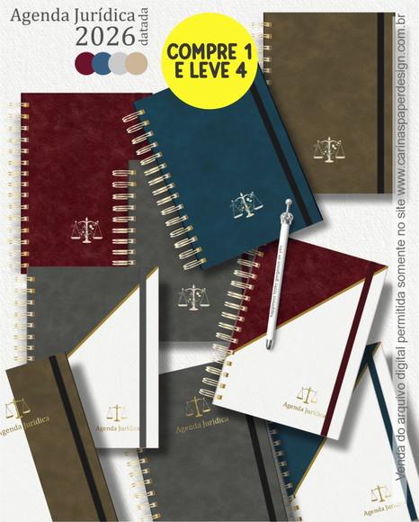 Arquivo Digital Combo 22 Capas A5 para Agenda Jurídica 2026