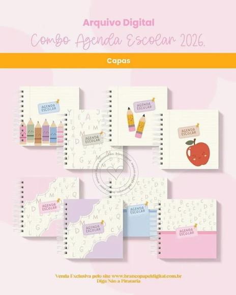 Arquivo Digital Combo Agenda Escolar e Infantil 2026
