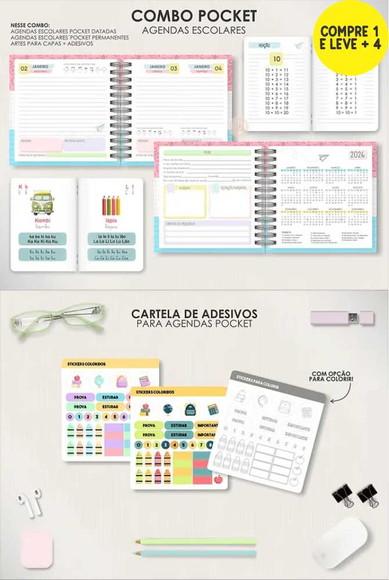 Arquivo Digital Combo Agendas Pocket Escolar 2026