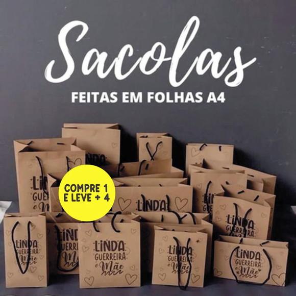 Arquivo Digital de Corte Sacola Mãe A4