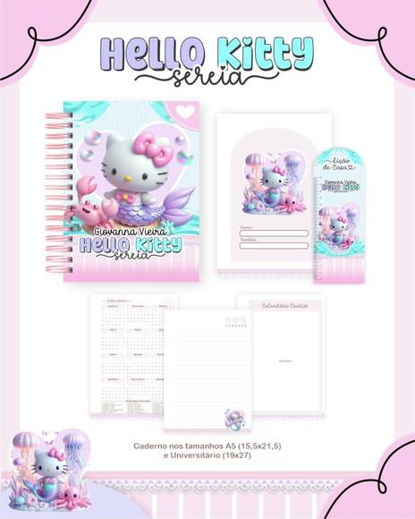 Arquivo Digital Hello Kitty Sereia Escolar 2026