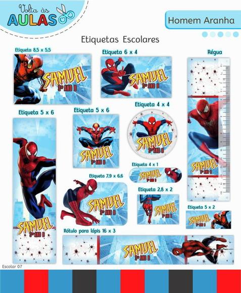 Arquivo Digital Homem Aranha Kit Escolar 2026