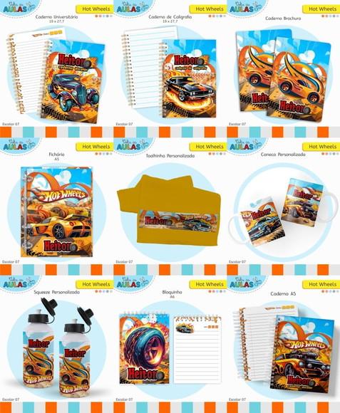 Arquivo Digital Hot Wheels Kit Escolar 2026