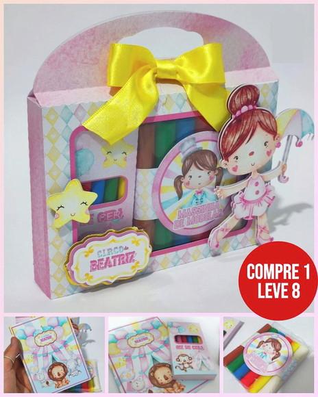 Arquivo Digital Kit Diversão Atividades Circo Rosa 33