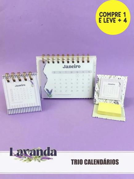 Arquivo Digital Lavanda Trio Calendários 2026