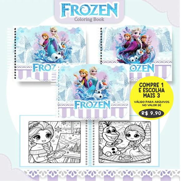 Arquivo Digital Livro de Colorir Frozen