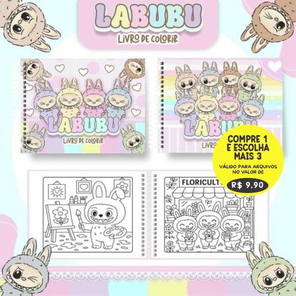 Arquivo Digital Livro de Colorir Labubu