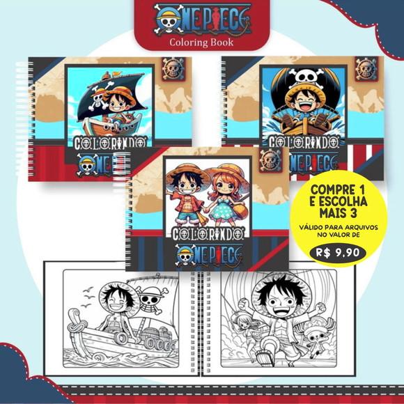 Arquivo Digital Livro de Colorir One Piece