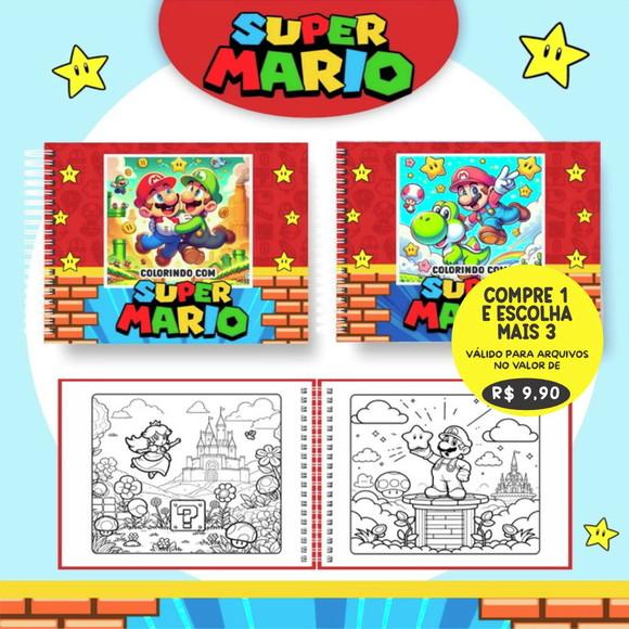 Arquivo Digital Livro de Colorir Super Mario