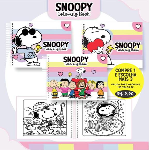 Arquivo Digital Livro de Colorir Snoopy