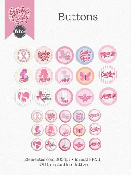 Arquivo Digital Outubro Rosa 2025 Combo Ilustrações e Papéis