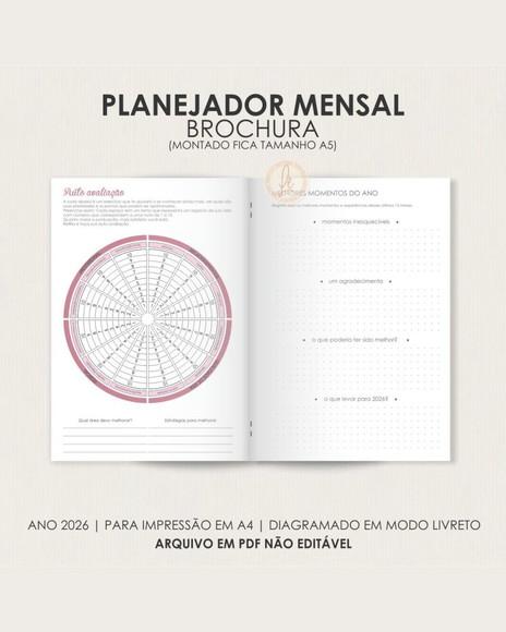 Arquivo Digital Planejador Mensal Brochura