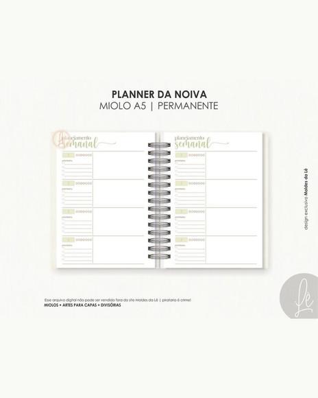 Arquivo Digital Planner da Noiva 12 Meses