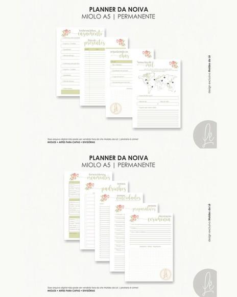 Arquivo Digital Planner da Noiva 12 Meses