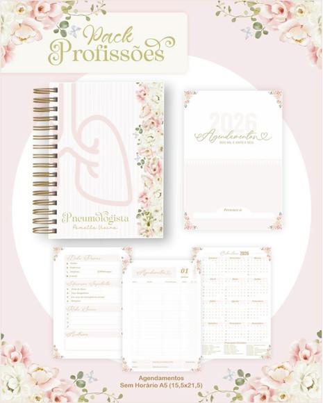 Arquivo Digital Profissões Floral Rosa 2026