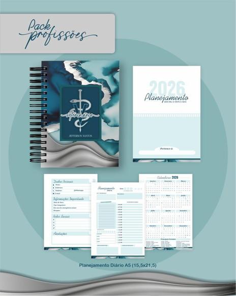Arquivo Digital Profissões Masculina Marmorizada 2026
