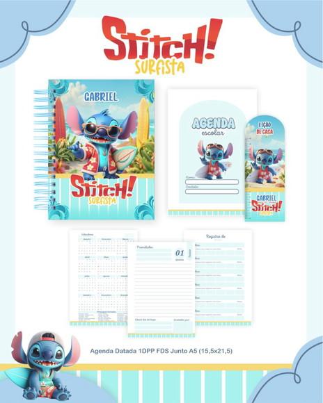 Arquivo Digital Stitch Surfista Escolar 2026