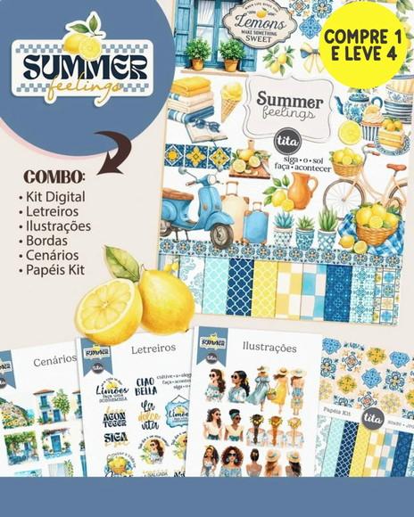 Arquivo Digital Summer Feelings Combo Ilustrações