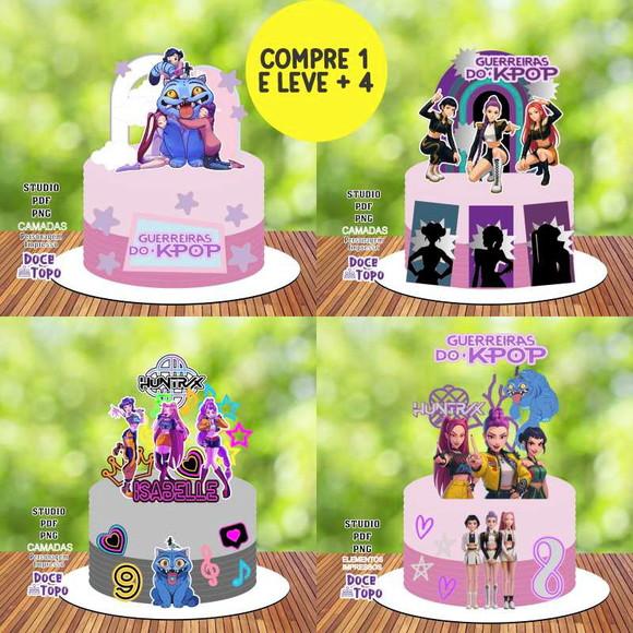 Arquivo Digital Topo de Bolo Guerreiras do K-pop 12