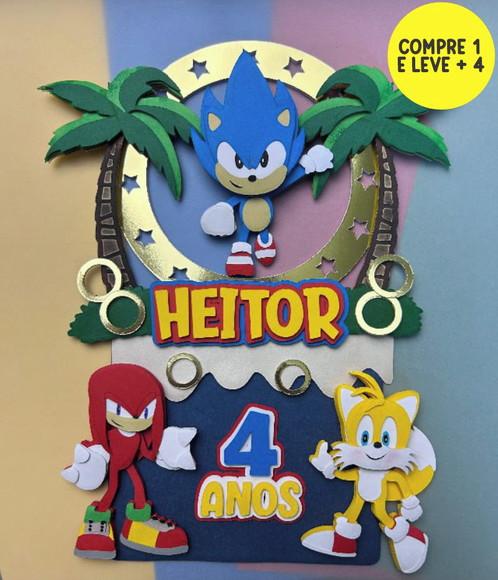 Arquivo Digital Topo de Bolo Sonic 18