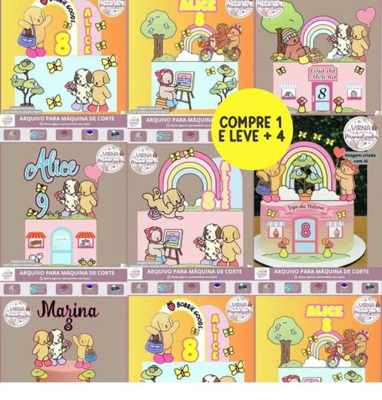 Arquivo Digital Topos de Bolo Bobbie Goods