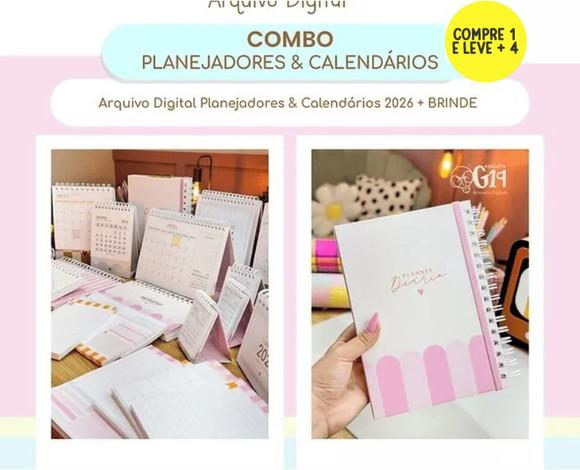 Coleção Digital Planejadores e Calendários 2026