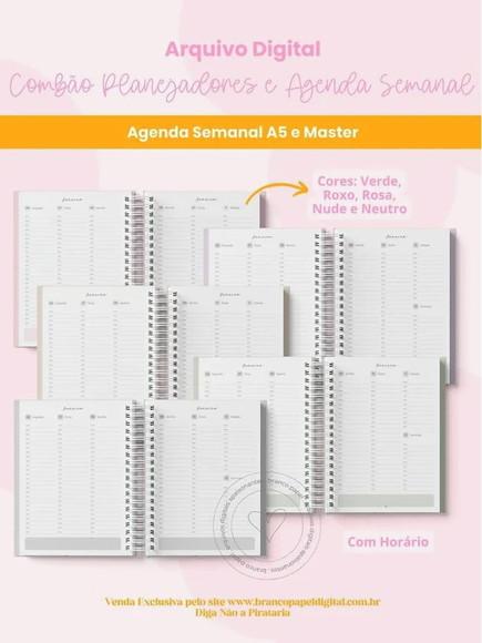 Combão Planejadores e Agenda Semanal