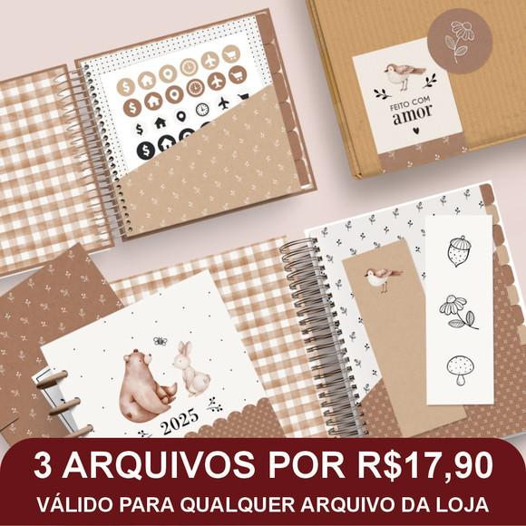 Combo Digital Bosque Minimalista 2025