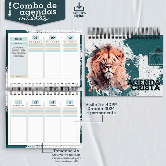 Combo Digital Coleção Agendas Neutras Cristã 2024