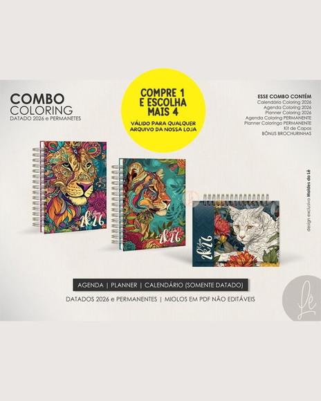 Combo Digital Coloring Datadas e Permanente 2026