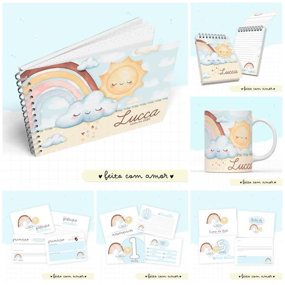 Combo Digital Maternidade Chuva de Benção Menino 03