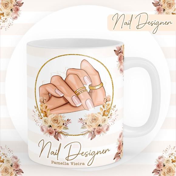 Combo Digital Nail Designer - Agenda, Agendamentos, Canecas