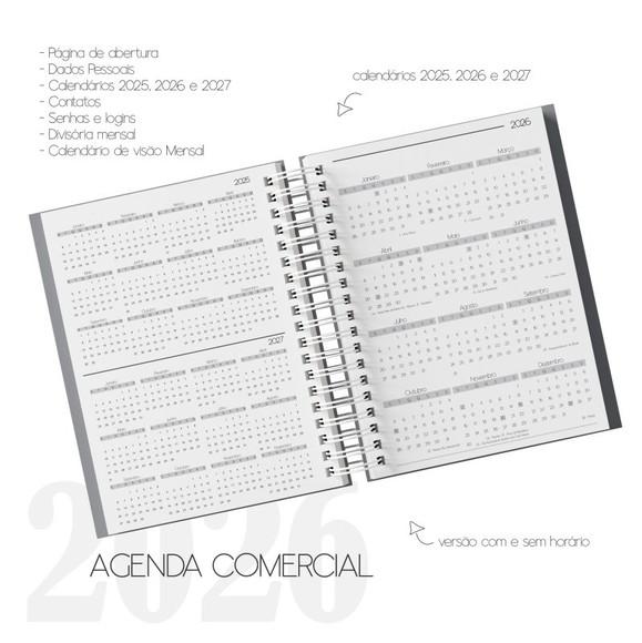 Combo Digital Miolo Agenda Comercial Datada 2026