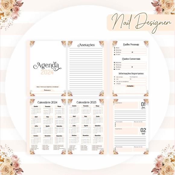 Combo Digital Nail Designer - Agenda, Agendamentos, Canecas