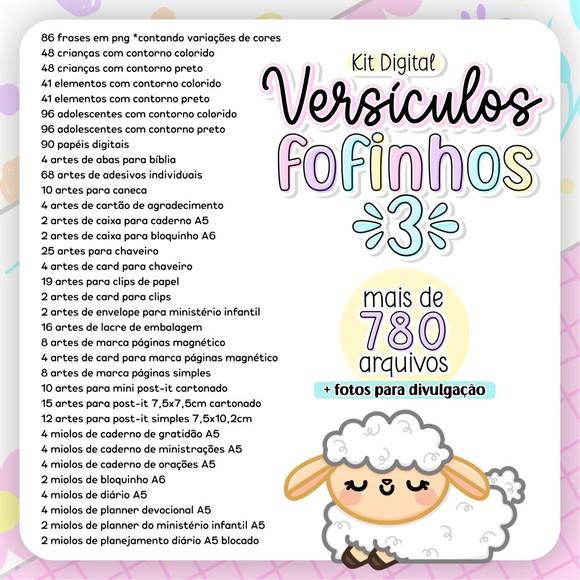 Combo Digital Versículos Fofinhos 3