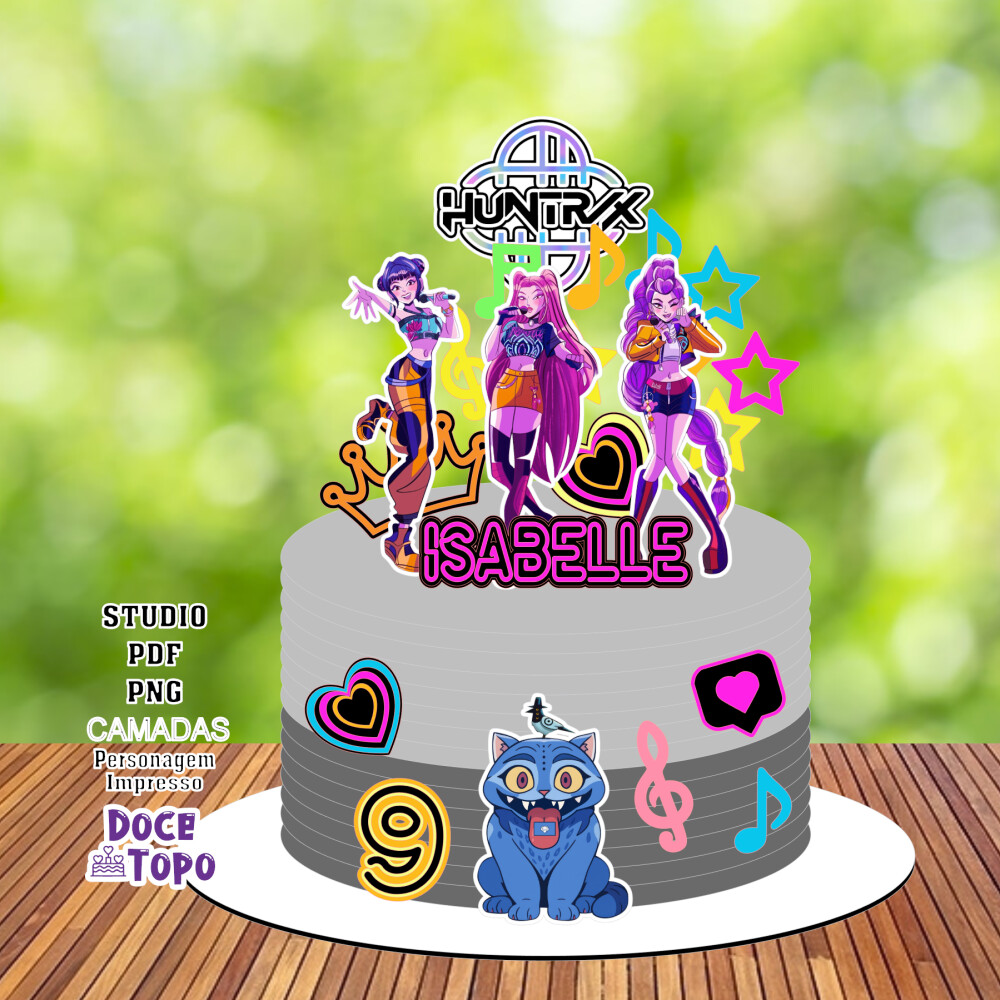 Arquivo Digital Topo de Bolo Guerreiras do K-pop 12