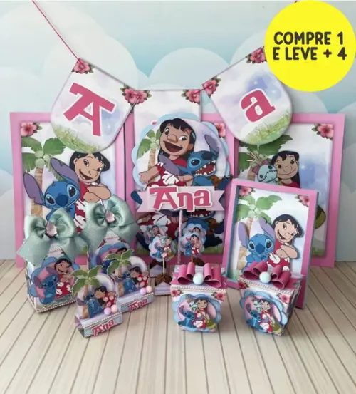 Arquivo de Corte Festa Pronta Lilo e Stitch 27