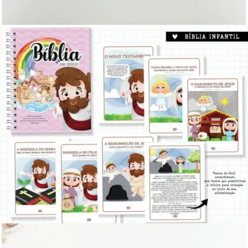 Arquivo Digital - Biblia Infantil A5 e 18x18cm