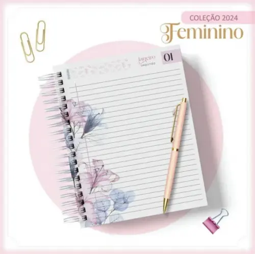 Arquivo Digital Agenda 2024 Floral Clean