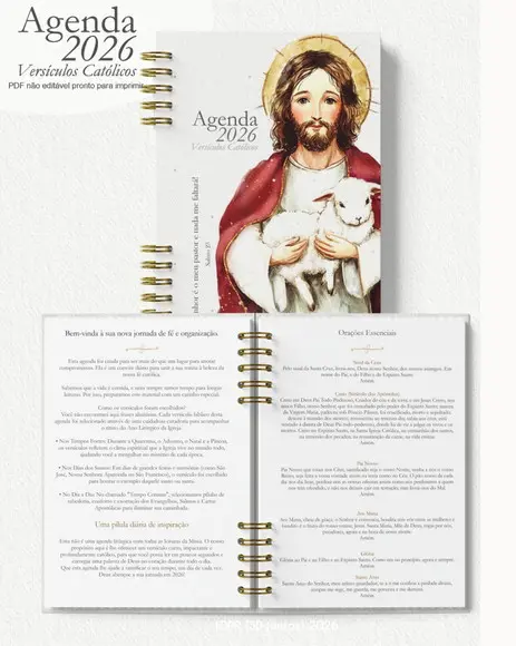 Arquivo Digital Agenda com Versículos Católicos 2026