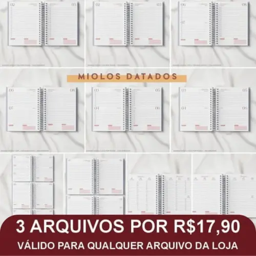 Arquivo Digital Agendamentos 2025 Datado e Permanentes
