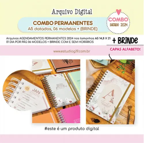 Arquivo Digital Agendamentos 2024 Permanente + Brinde