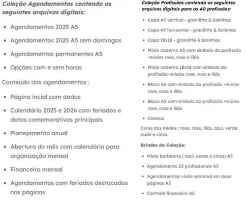 Arquivo Digital Agendamentos e Profissões 2025