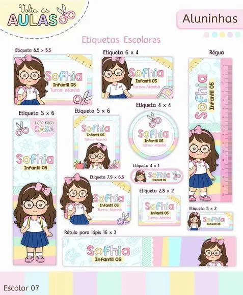 Arquivo Digital Aluninhas Kit Escolar 2026