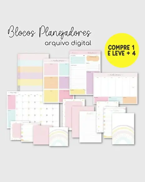 Arquivo Digital Blocos de Planejamento e Anotações